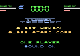 Tower Toppler title screen for Atari 7800